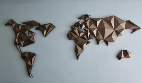 WORLD MAP - CraftColic - Metal Art